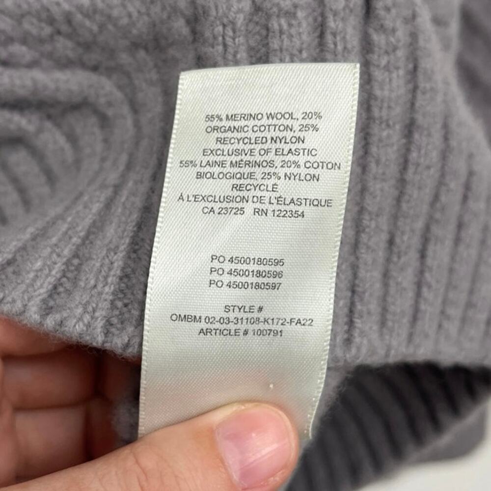 Aritzia Sunday Best Peggy Chunky Cable Knit Merino Wool Oversized Sweater Small - Picture 7 of 8